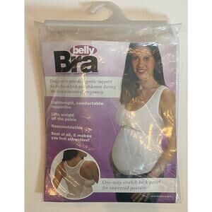 New Women’s Ultimate Pregnancy Support Garment By Belly Bra Size Small Nude